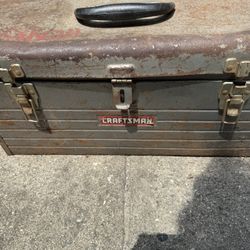 Vintage Craftsman Metal Tool Box 20x8x9