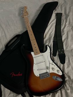 Fender Player Stratocaster. 3 color burst and maple fingerboard