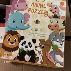 Animal puzzle for kids 8 animals in 1 pack
