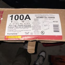 Exterior Small 100 Amp Panel 6/12 Spaces 