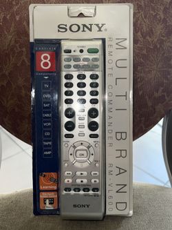 Sony RM-VL600 8-Device Universal Learning Remote Control New Open Package