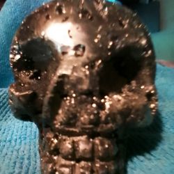 Skull Carved Out Of Fools Gold 
