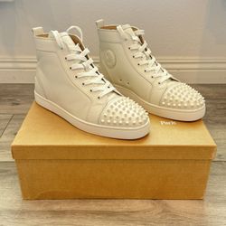 Christian Louboutin Lou Spikes High Top Sneakers