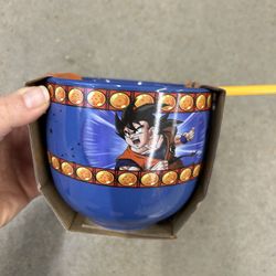NWT Dragon ball ramen bowl spoon chopsticks 3pcs set