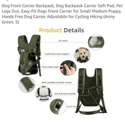 Dog Front Carrier Backpack,