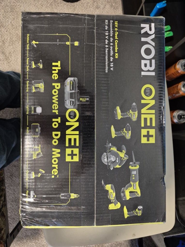 Ryobi One + 6peice Combo New Never Opened