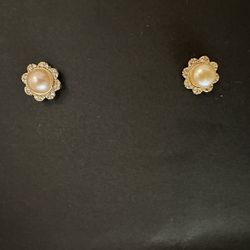 Freshwater Water Pearls Silver Earrings 