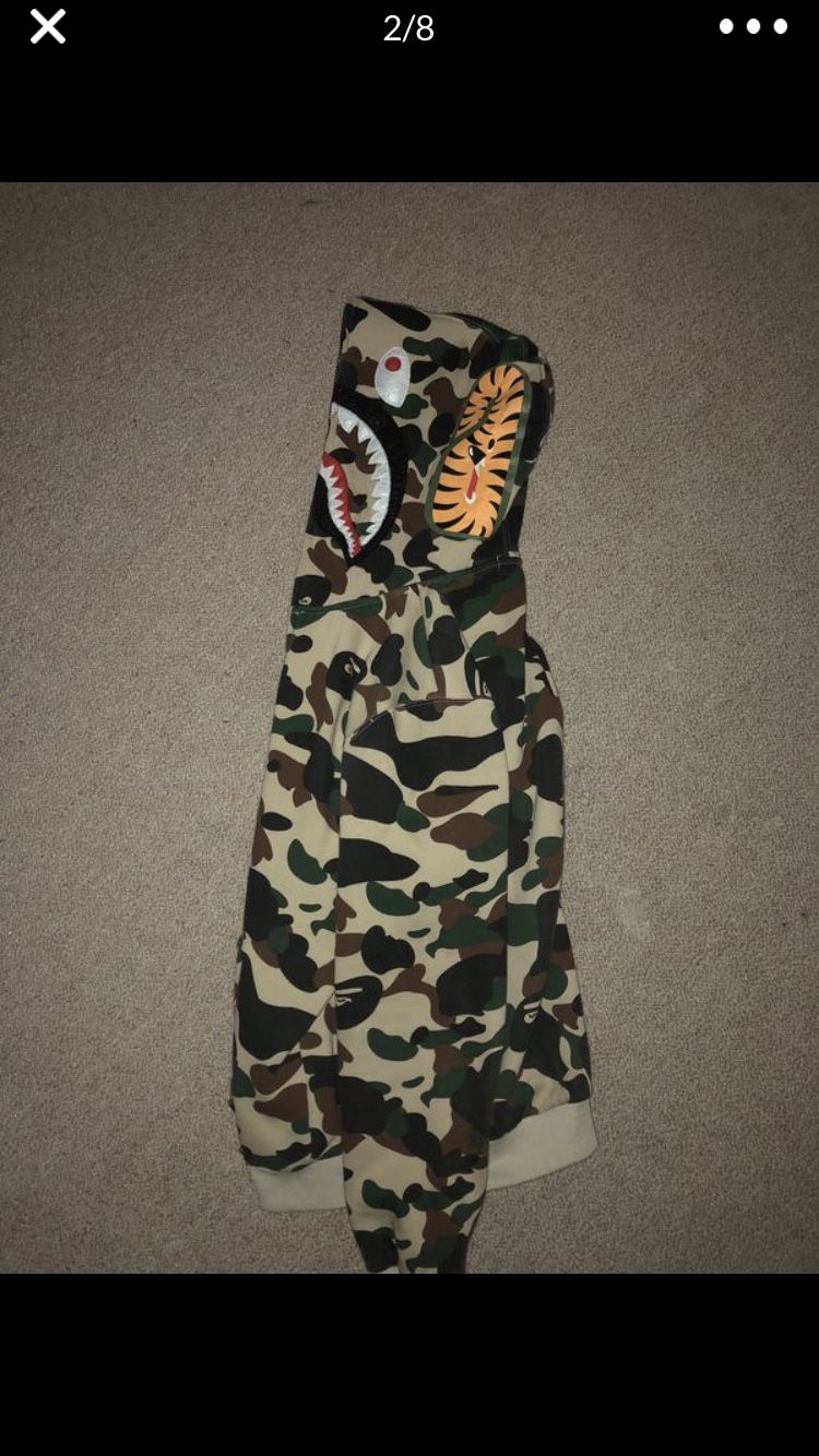 bape 1st camo shark hoodie full zipe up hoodie bape hoodie bape jacket