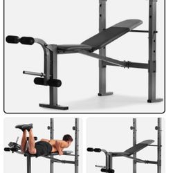 Weider XR 6.1 Multi-Position Weight Bench with Leg Developer and Exercise Chart