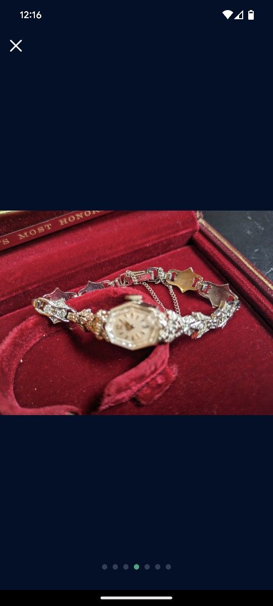 White Gold 14k Vintage Ladies Watch