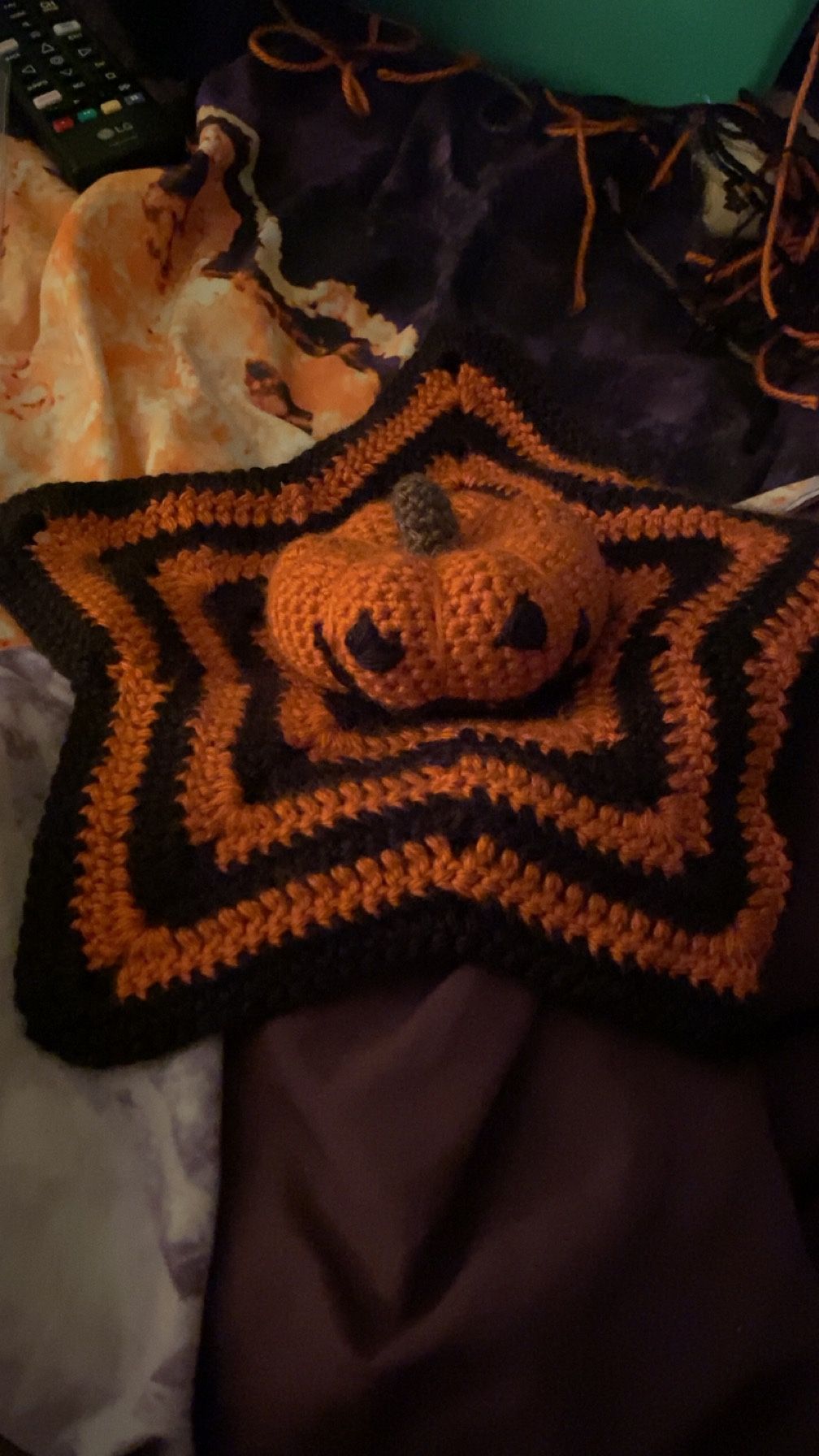 Pumpkin Baby Lovey, Security Blanket