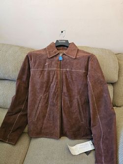 NEW Wilsons Leather Brown Suede Zip Jacket