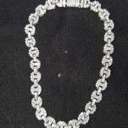 8" Gucci Puff Moissanite Bracelet 