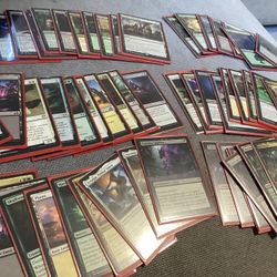56 Dragon Shield Ruby Matte cards standard with PVC free sleeves $5