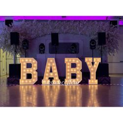 BABY Marquee Letters 