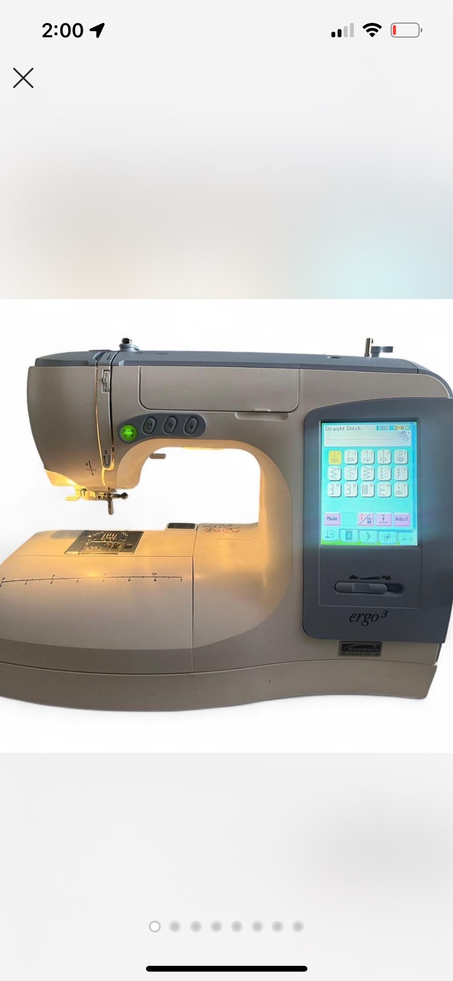 Ergo 3 Kenmore Elite Sewing And Embroidery Machine