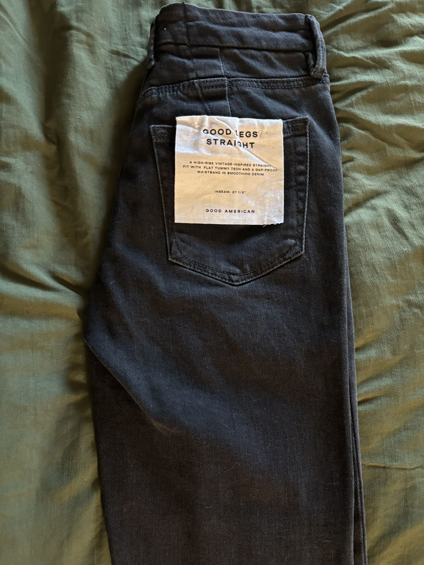 Black Women’s Jeans Good American Good Legs straight NWT
