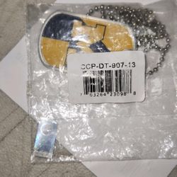 Aminco NCAA Michigan Wolverines Dynamic Dog Tag-BRWH-B00BYVV15M