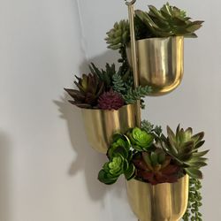 Faux Succulent Hanging Planter