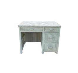 White Wicker Desk
