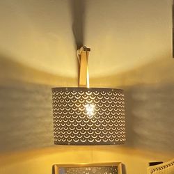 White IKEA nymo lamp shades