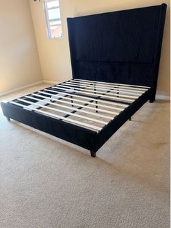 Kind Size Bed Frame Corduroy