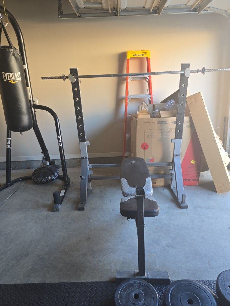Golds Gym Weight Bench/squat Rack