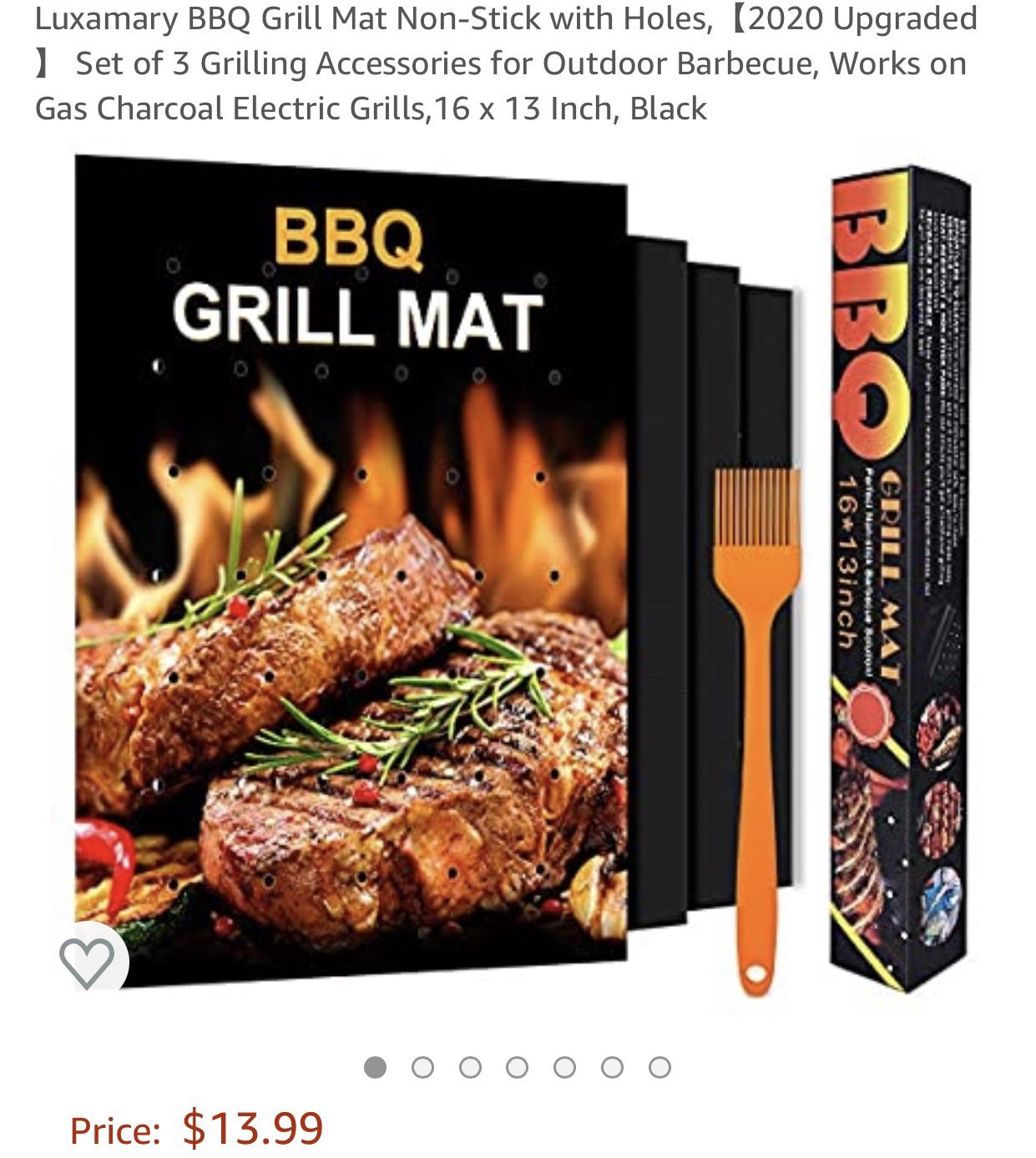 BBQ Grill Mat Non-Stick with Holes