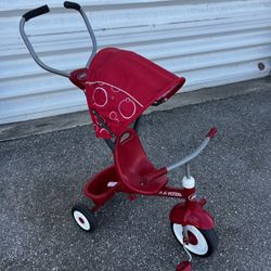Radio Flyer, All-Terrain 4-in-1 Stroll 'N Trike, Red! learn to ride bike bicycle toddlers! Great condition! Retails $99.99 