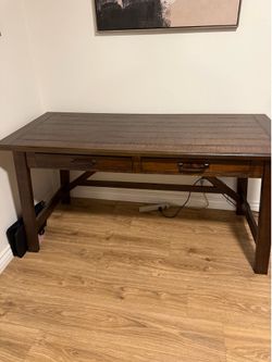 Solid wood desk from Ashley Furniture