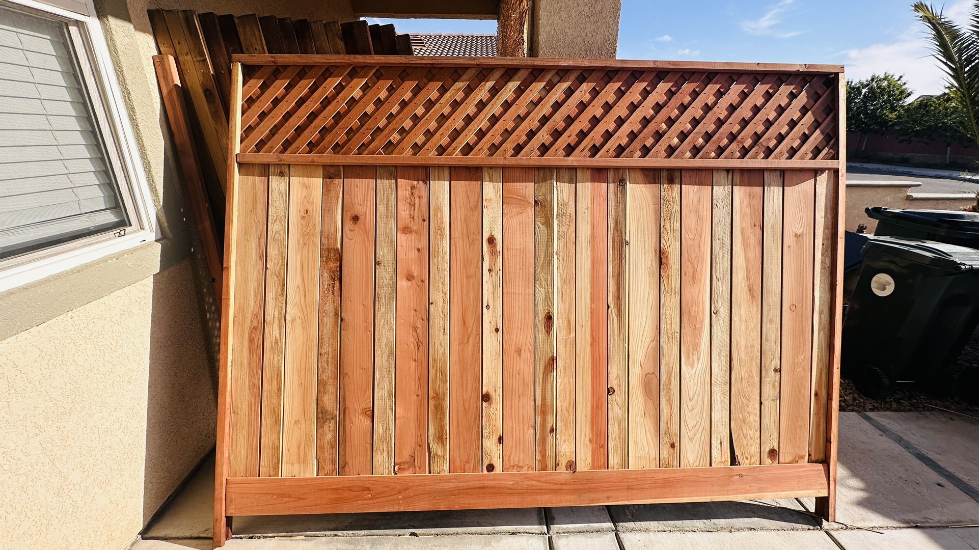 Lattice Wood Fence Panels 6ft X 8ft $115 Each Or $1750 For All 18 Panels