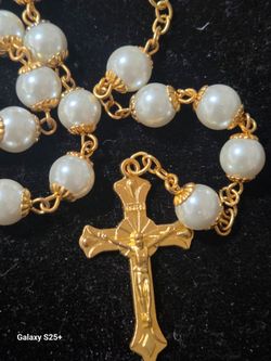 pearl rosary from ltaly