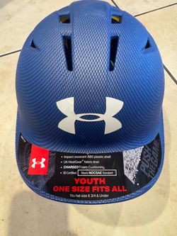 Brand New Under Armour Blue Youth Baseball Helmet