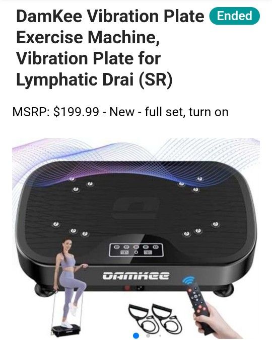 Vibration Plate Exercise Machine, Vibration Plate for Lymphatic Drainage, 9 Modes - Upto 330 Pounds