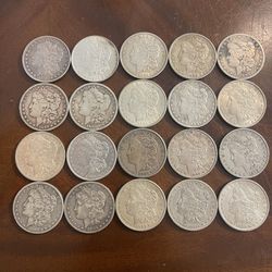 20 Morgan Silver Dollars