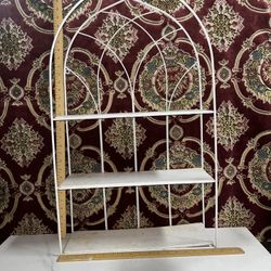 Vintage Metal & Wood Shelfs