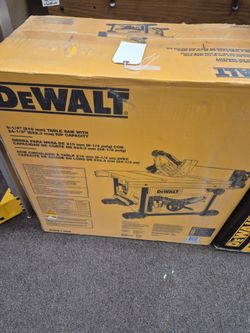 NEW Dewalt DWE7485 Table Saw With Stand