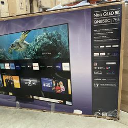 SAMSUNG 75-Inch Class Neo QLED 8K QN850C Series Mini LED Quantum HDR Smart TV with Ultra Slim Design, Dolby Atmos, Object Tracking Sound+, Q-Symphony 