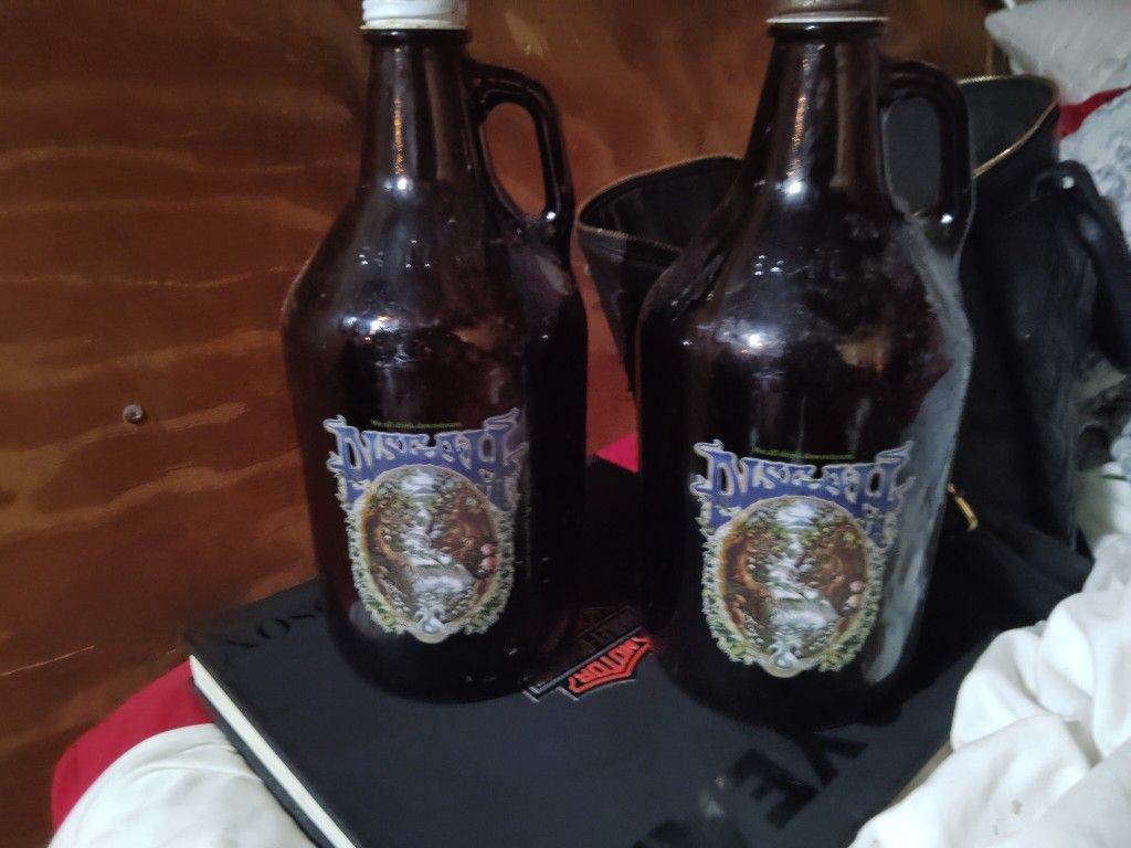 2 Empty Piscah Beer Bottles