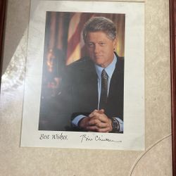 President Bill Clinton Autographed Photo