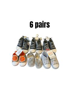 6 Pairs Baby Shoes Bundle New with Tags size 3-6 months and 6-9 months 💖💖