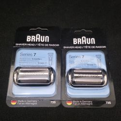 2pk BRAUN Series 7 Cassette 73S Replacement Head - NEW