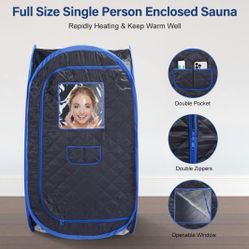 Versatile Single Person Home Sauna: Steamer Pot Not Included 