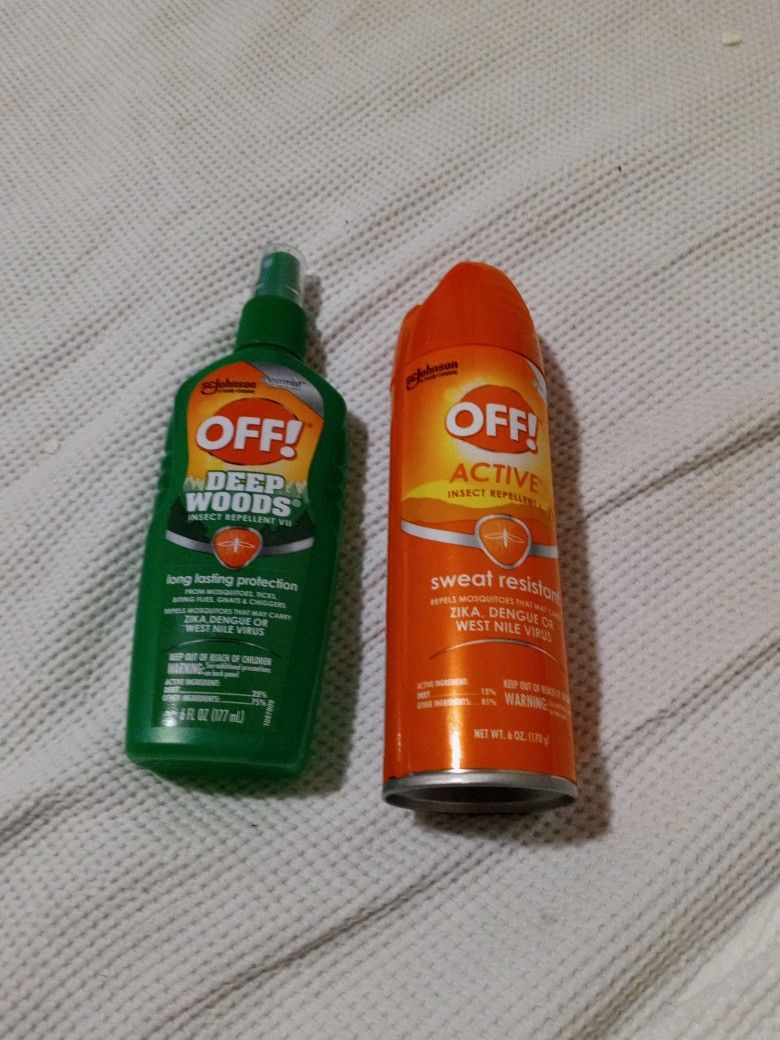 OFF BUG& INSECT REPELLENT. SC JOHNSON CO.DEEP WOODS/SWEAT RESISTANT