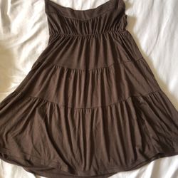 Brown Dress large /Vestido Cafe