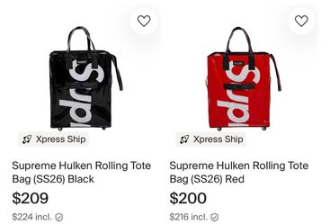 Supreme hulken black and red