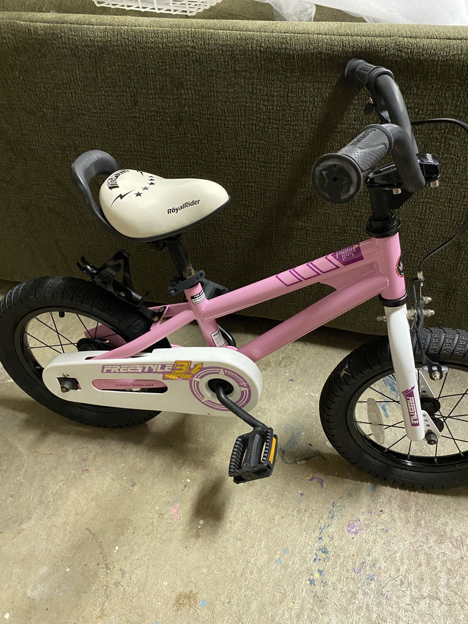 Kid’s FREESTYLE 14” Royal Rider Bike (Pink)