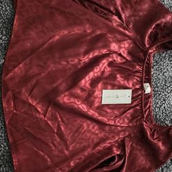 Women's Sateen Blouse Size XL New