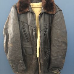 WW II Leather Bomber Jacket