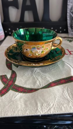 MIRANO VENEZIA. DEMITASSE TEA CUP AND SAUCER